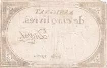 Frankreich 5 Pounds - 10 Brumaire Year II (31.10.1793) - Sign. Dumez - Serial 18809