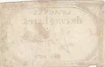 Frankreich 5 Pounds - 10 Brumaire Year II (31.10.1793) - Sign. Mauroy - Serial 21374