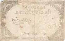 Frankreich 5 Pounds - 10 Brumaire Year II (31.10.1793) - Sign. Mercier - Serial 19663