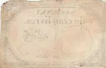 Frankreich 5 Pounds - 10 Brumaire Year II (31.10.1793) - Sign. Mixelle - Serial 16170