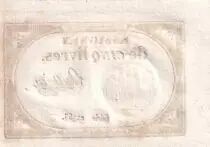 Frankreich 5 Pounds - 10 Brumaire Year II (31.10.1793) - Sign. Poullain - Serial 22355