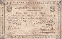 Frankreich 5 Sols - Sarthe - Municipalit&eacute; de Ch&acirc;teau-du-Loir - 03-1792