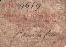 Frankreich 5 Sous - Gard - N�mes - 1791 - F