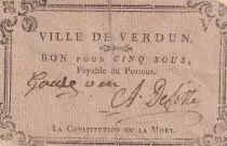 Frankreich 5 Sous - Haute-Garonne - Verdun-sur-Garonne - 1792