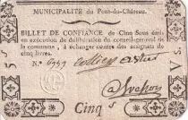 Frankreich 5 Sous - Puy-de-D�me - Pont-du-Ch�teau - 1792 - VF+
