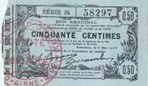 Frankreich 50 cent. -  08/05/1916 - Fourmies - Serial 34