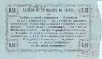 Frankreich 50 cent. -  08/05/1916 - Fourmies - Serial 34