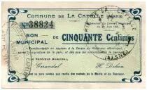Frankreich 50 cent. La Capelle City - 1915