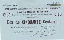 Frankreich 50 cent. Sedan Synd.de ravitaillement