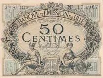 Frankreich 50 Centimes - Banque d\'&eacute;mission - Lille - 08-1915