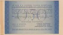 Frankreich 50 Centimes - Bon de Solidarit&eacute; - 1941 - WWII - XF