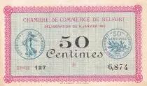 Frankreich 50 Centimes - Chambre de Commerce - Belfort - S&eacute;rie 127- 08-01-1918