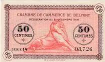 Frankreich 50 Centimes - Chambre de Commerce - Belfort - S&eacute;rie 14- 21-12-1918