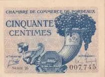 Frankreich 50 Centimes - Chambre de Commerce - Bordeaux - 1921 - S&eacute;rie 25