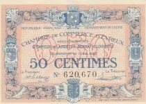Frankreich 50 Centimes - Chambre de Commerce - &Eacute;vreux - 07-06-1920