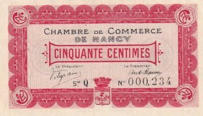 Frankreich 50 centimes - Chambre de Commerce - Nancy