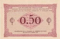 Frankreich 50 Centimes - Chambre de commerce - Paris - 1920 - S&eacute;rie A.6