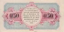 Frankreich 50 Centimes - Chambre de commerce d\'Annecy - 1916 - S&eacute;rie 329 - P.10-7