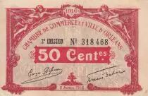 Frankreich 50 Centimes - Chambre de commerce d\'Orl&eacute;ans - 1916 - P.95-8