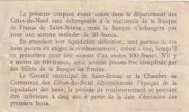 Frankreich 50 Centimes - Chambre de commerce de Saint-Brieuc - P.111-1