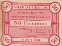 Frankreich 50 Centimes - City of Vertus - 15-05-1916