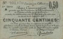 Frankreich 50 Centimes - Douai Arrondissement et Carvin Region- 21-09-1914 - 1st Serial A