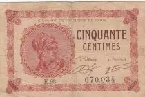 Frankreich 50 Centimes - Paris Chamber of Commerce - 1920-1923 - F to VF - Serial E.98