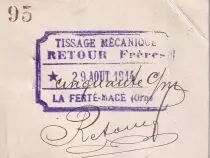 Frankreich 50 Centimes - Tissage M�canique - La Fert�-Mac� - 1915 - P.61.02