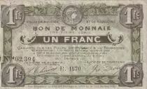 Frankreich 50 Centimes - Ville - Roubaix-Tourcoing - 15-12-1917 - 13&egrave;me s&eacute;rie