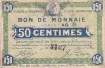 Frankreich 50 Centimes - Ville - Roubaix-Tourcoing - S&eacute;rie AQ39