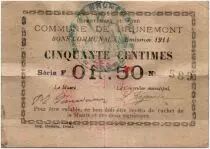 Frankreich 50 Centimes Brunemont City - 1914