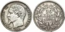 Frankreich 50 Centimes Francs Napoleon III 1859 A Paris - Silver