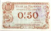 Frankreich 50 Centimes Mayenne City - 1917