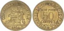 Frankreich 50 Centimes Mercury seated - 1924