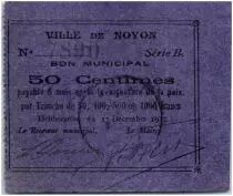 Frankreich 50 Centimes Noyon City - 1915