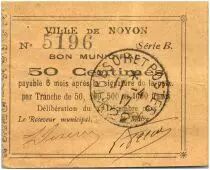Frankreich 50 Centimes Noyon City - 1915