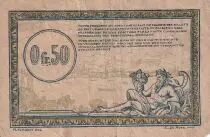 Frankreich 50 Centimes Regie des chemins de Fer - 1923 - Serial D.2 - F - R.4