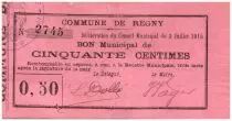 Frankreich 50 Centimes Regny City - 1915
