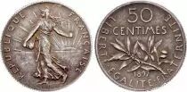 Frankreich 50 Centimes Semeuse - 1897 - Silver