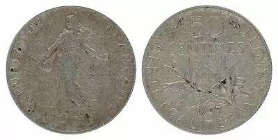 Frankreich 50 Centimes Semeuse - 1907