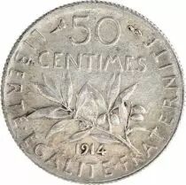 Frankreich 50 Centimes Semeuse - 1914