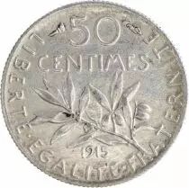Frankreich 50 Centimes Semeuse - 1915