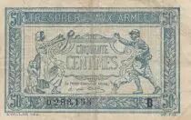 Frankreich 50 Centimes Soldier and family - 1917