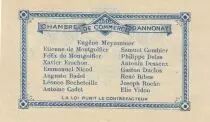 Frankreich 50 Cents - Annonay Chamber of Commerce - 31-08-1914 - Serial 33