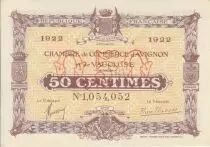Frankreich 50 Cents - Avignon Chamber of Commerce - 1922- Third Serial