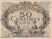 Frankreich 50 Cents - Banque d\'&eacute;mission - Lille - 08-1915 - 2&egrave;me s&eacute;rie