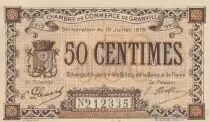 Frankreich 50 Cents - Chamber of Commerce - Granville - 19-07-1915 - Serial 212