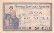 Frankreich 50 Cents - Chamber of Commerce - Narbonne - S&eacute;rie C