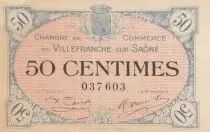 Frankreich 50 Cents - Chamber of Commerce - VilleFranche-Sur-Sa&ocirc;ne - 02-12-1915 - Number 037