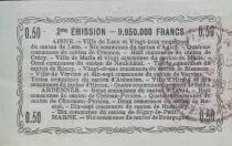 Frankreich 50 Cents - Laon - Regional Coupon - 16-06-1916 - Serial 39